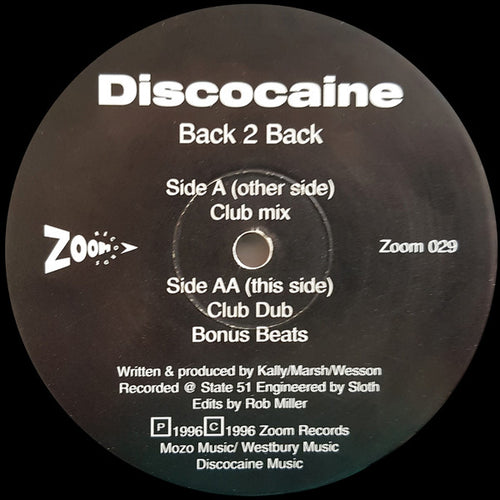 Discocaine : Back 2 Back (12