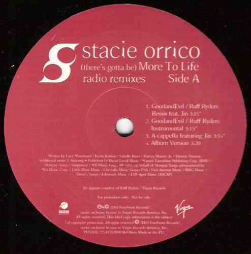 Stacie Orrico : (There's Gotta Be) More To Life (Radio Remixes) (12