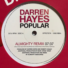 Load image into Gallery viewer, Darren Hayes : Popular (12&quot;, Promo)
