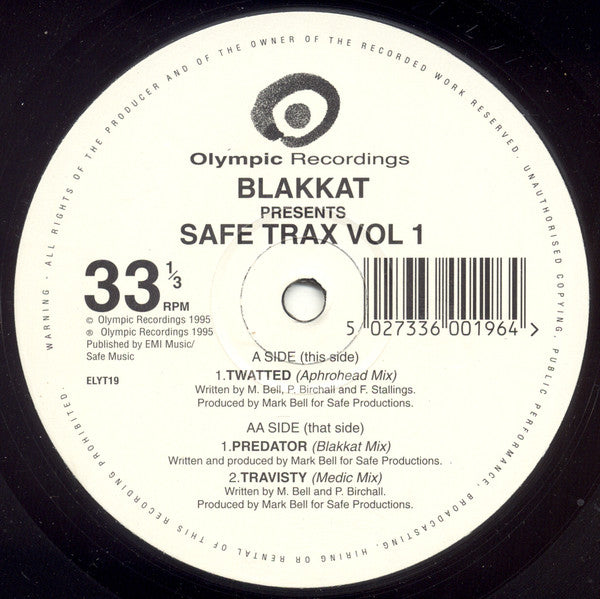 Blakkat : Safe Trax Vol 1 (12