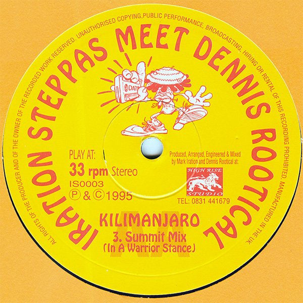10” Iration Steppas Meet Dennis Rootical IS0004 Iration Steppa UK Vinyl /00200 Buy Iration Steppas Meet Dennis Rootical : Kilimanjaro (10