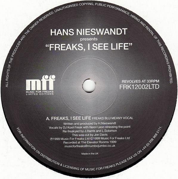 Hans Nieswandt : Freaks, I See Life (12