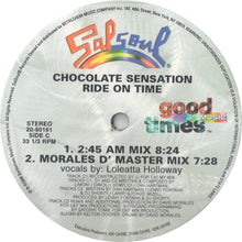 Load image into Gallery viewer, Loleatta Holloway : Chocolate Sensation / Ride On Time (2x12")
