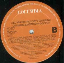 Load image into Gallery viewer, C + C Music Factory Featuring Q-Unique And Deborah Cooper : Keep It Comin&#39; (Dance Till You Can&#39;t Dance No More!) (12&quot;, Single)
