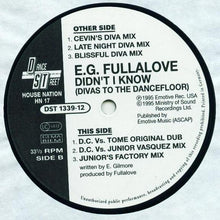 Load image into Gallery viewer, E.G. Fullalove : Didn&#39;t I Know (Divas To The Dancefloor) (12&quot;)
