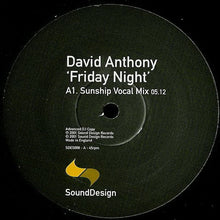 Load image into Gallery viewer, David Anthony : Friday Night (12", Promo)
