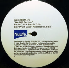 Load image into Gallery viewer, Warp Brothers : We Will Survive (12")
