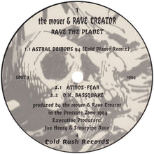 Load image into Gallery viewer, The Mover &amp; Rave Creator : Rave The Planet (12&quot;)
