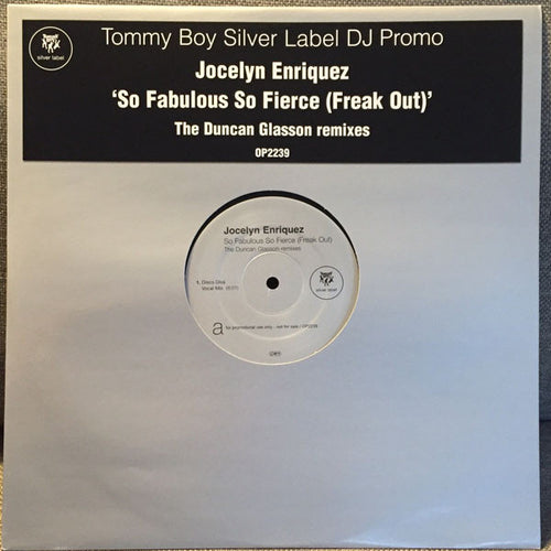 Jocelyn Enriquez : So Fabulous So Fierce (Freak Out) (The Duncan Glasson Remixes) (12
