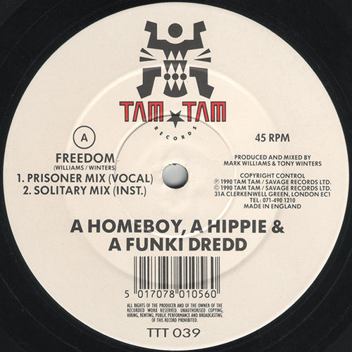 A Homeboy, A Hippie & A Funki Dredd : Freedom (12