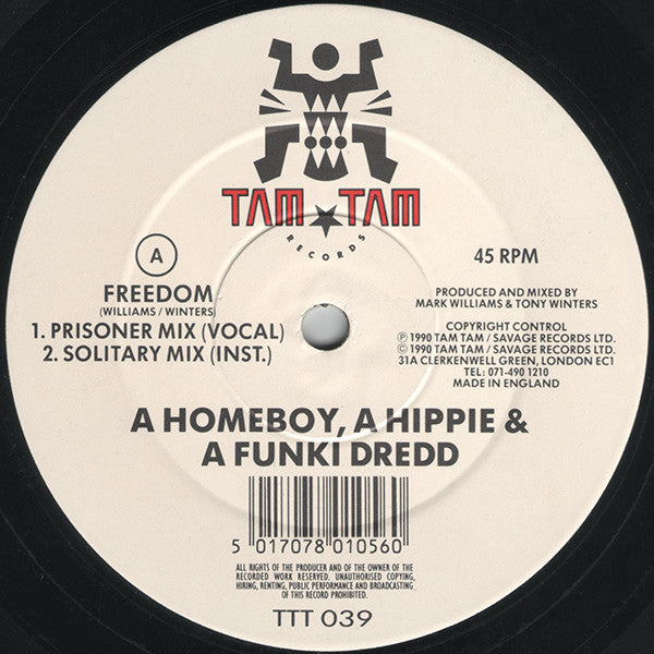 A Homeboy, A Hippie & A Funki Dredd : Freedom (12