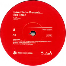 Load image into Gallery viewer, Dave Clarke : Red Three (12")
