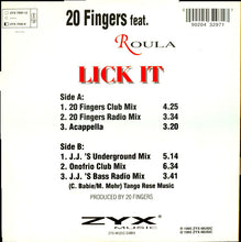 Load image into Gallery viewer, 20 Fingers Feat. Roula : Lick It (12&quot;)
