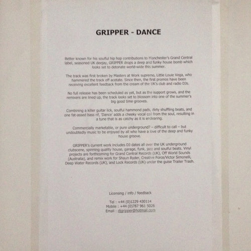 Gripper (7) : Dance (12