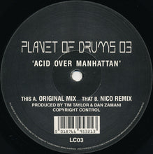 Load image into Gallery viewer, Tim Taylor &amp; Dan Zamani : Planet Of Drums 03 - Acid Over Manhattan (12")

