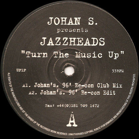 Johan S. Presents Jazzheads : Turn The Music Up (12