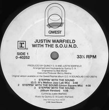 Load image into Gallery viewer, Justin Warfield With The S.O.U.N.D. : Steppin&#39; With The Sound (12&quot;, Maxi)
