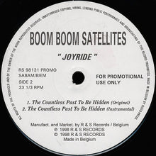 Load image into Gallery viewer, Boom Boom Satellites : Joyride (12&quot;, Promo)
