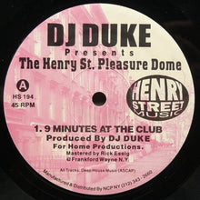 Load image into Gallery viewer, DJ Duke : The Henry St. Pleasure Dome (12")
