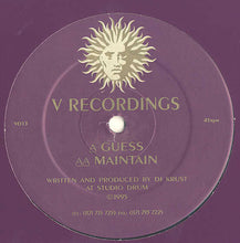 Load image into Gallery viewer, DJ Krust* : Guess / Maintain (12")
