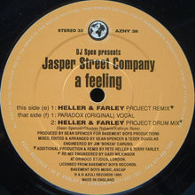 Load image into Gallery viewer, DJ Spen Presents Jasper Street Company* : A Feeling (2x12")
