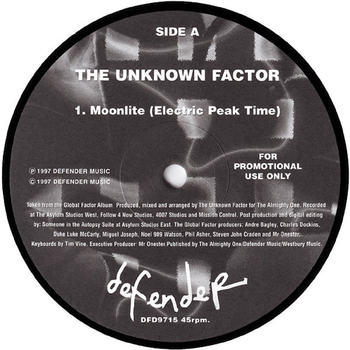 The Unknown Factor : Moonlite (Electric Peak Time) (12