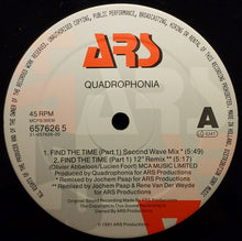 Load image into Gallery viewer, Quadrophonia : Find The Time (Part 1) (12&quot;)
