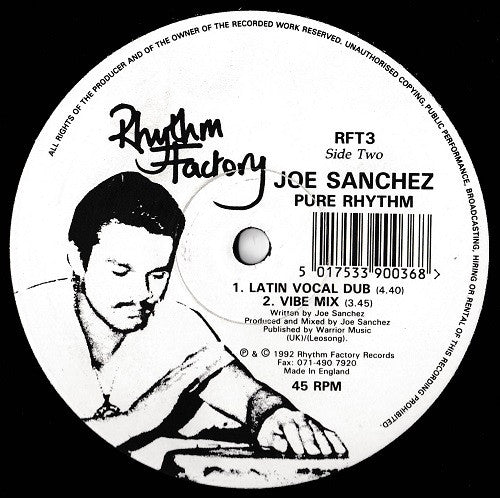Joe Sanchez : Pure Rhythm (12