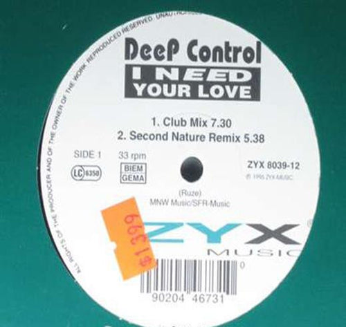 Deep Control : I Need Your Love (12