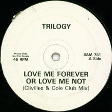 Load image into Gallery viewer, Trilogy : Love Me Forever Or Love Me Not (12&quot;, Promo)
