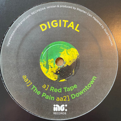 Digital : Red Tape / The Pain / Downtown (12