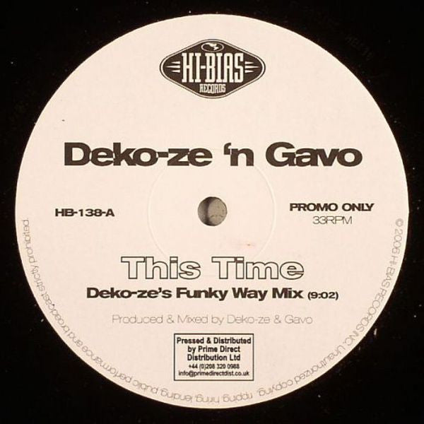 Deko-Ze 'N Gavo : This Time  (12