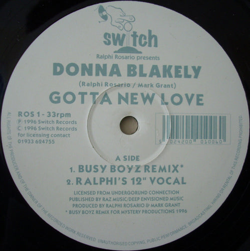 Donna Blakely : Gotta New Love (12