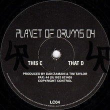 Load image into Gallery viewer, Tim Taylor &amp; Dan Zamani : Planet Of Drums 04 (2x12")
