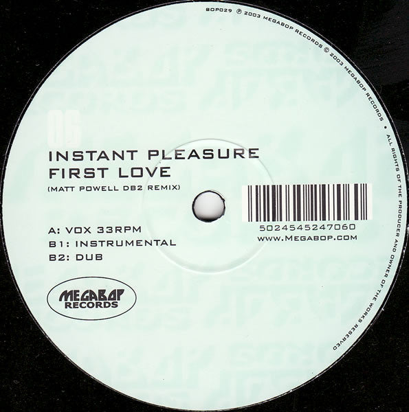 Instant Pleasure (2) : First Love (DB2 Remixes) (12