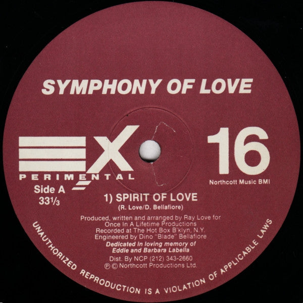 Symphony Of Love : Spirit Of Love (12