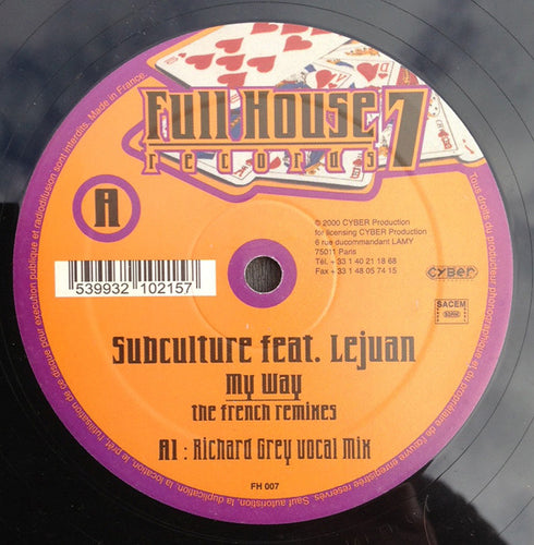 Subculture : My Way (The French Mixes) (12