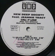 Load image into Gallery viewer, New Deep Society Feat. Jeannie Tracy* : Call It Love (12")

