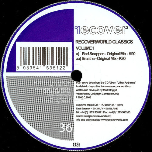 K90 : Recoverworld Classics Volume 1 (12