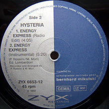 Load image into Gallery viewer, Hysteria (7) : Energy Express (12", Maxi)
