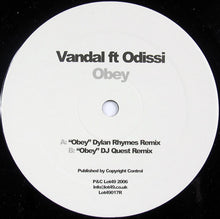 Load image into Gallery viewer, Vandal (2) Ft Odissi : Obey (12")
