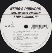 Load image into Gallery viewer, Nerio&#39;s Dubwork Feat. Michael Procter : Stop Burning Up (12&quot;)
