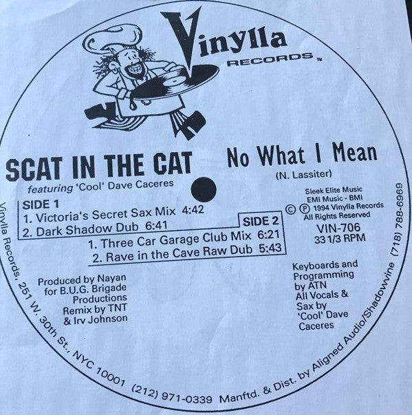 Scat In The Cat Featuring Cool Dave Caceras* : No What I Mean (12