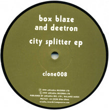 Load image into Gallery viewer, Box Blaze &amp; Deetron : City Splitter EP (12", EP)

