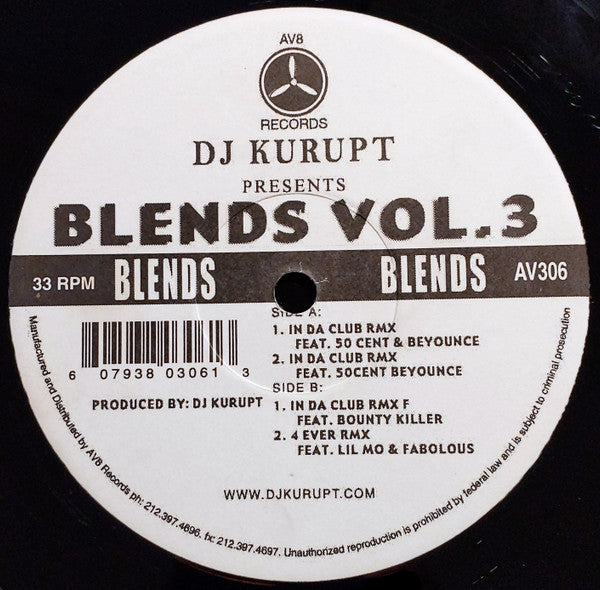 DJ Kurupt : Blends Vol.3 (12