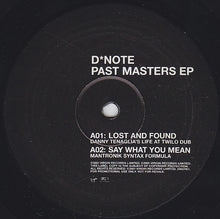 Load image into Gallery viewer, D*Note : Past Masters EP (12", Promo)
