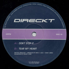 Load image into Gallery viewer, Direckt : Don&#39;t Stop It / Tear My Heart (12&quot;)
