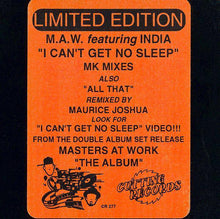 Load image into Gallery viewer, Masters At Work Featuring India : I Can't Get No Sleep / All That (12", Ltd)

