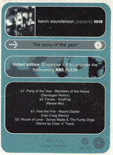 Load image into Gallery viewer, Kevin Saunderson : KMS "The Party Of The Year" (12", EP, Ltd, Smplr)
