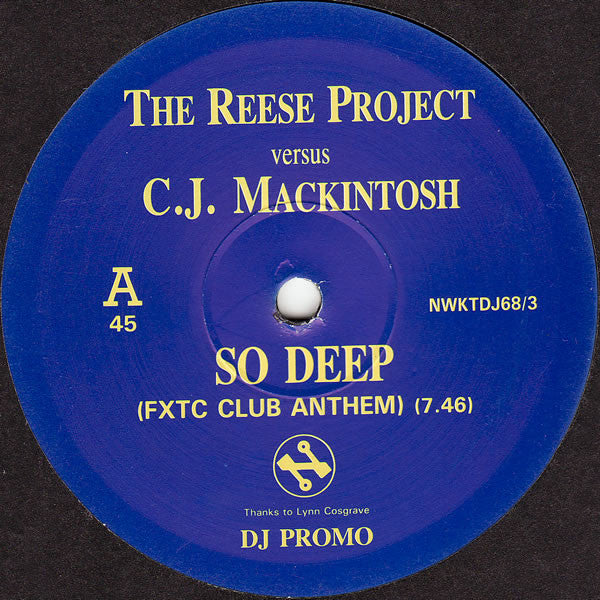 The Reese Project Versus C.J. Mackintosh* : So Deep (12